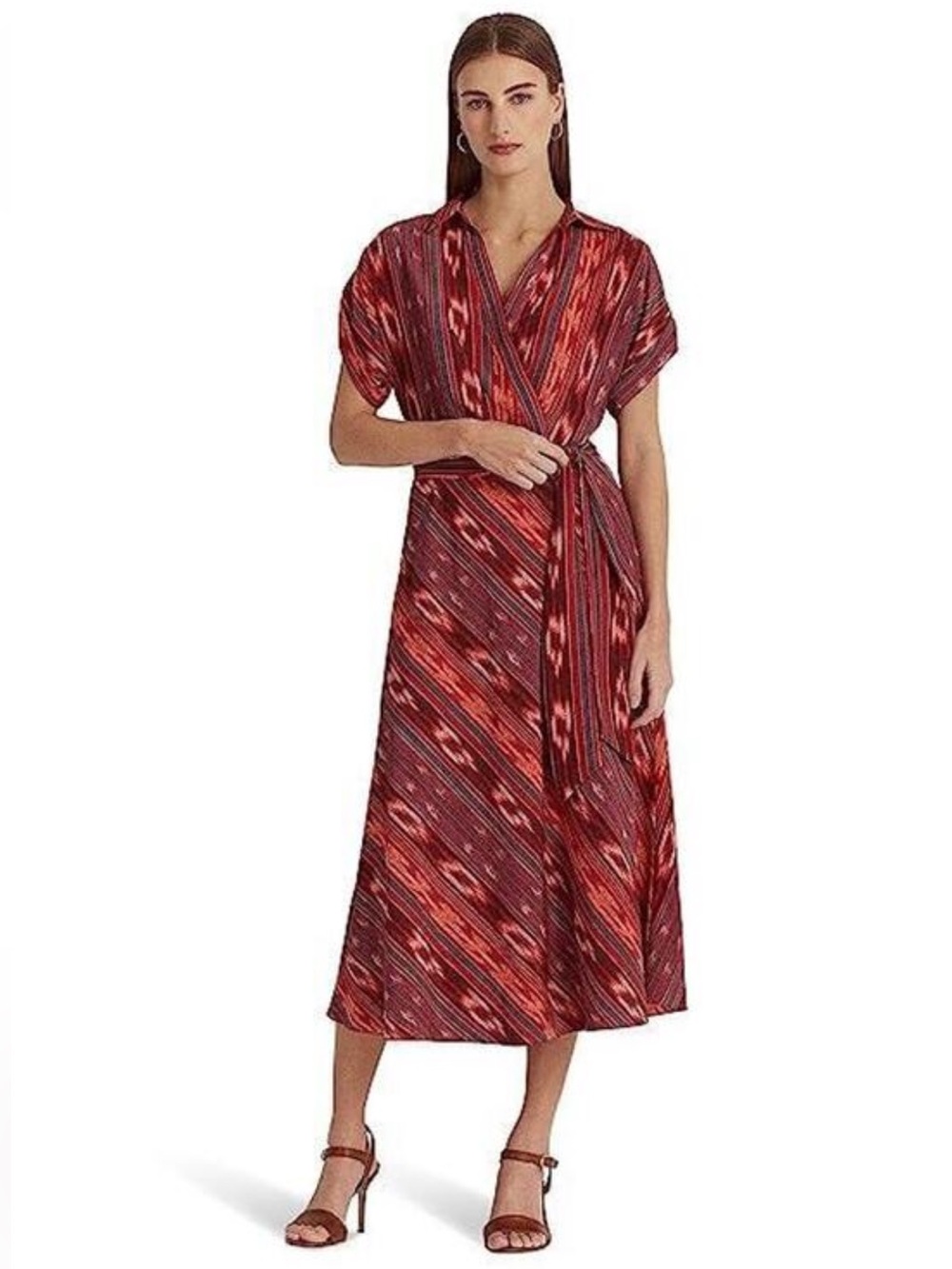 NWT Lauren Ralph Lauren Geometric Ikat Dress, 12